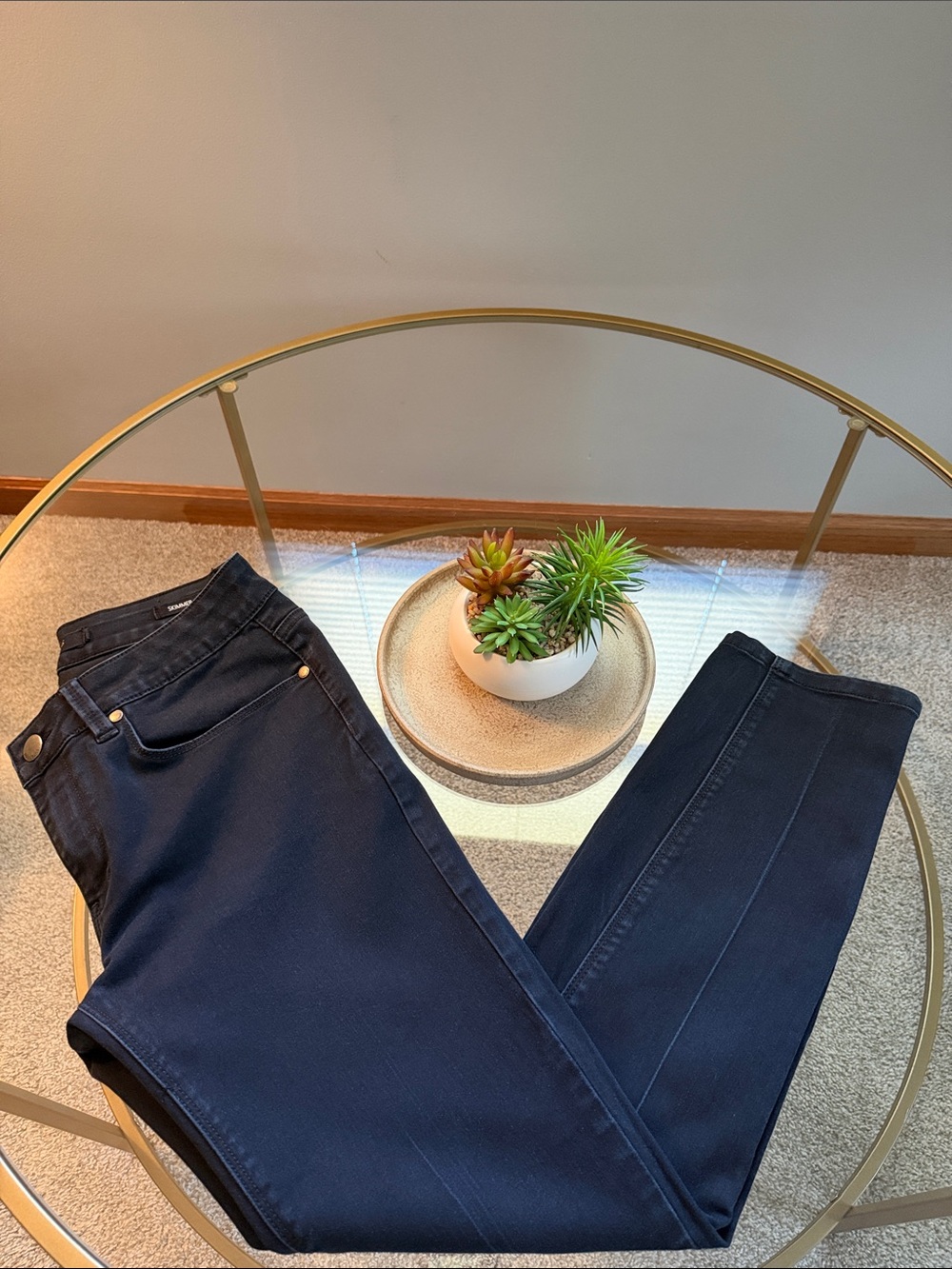 Max Skimmer Jeans with ankle zippers Size 8